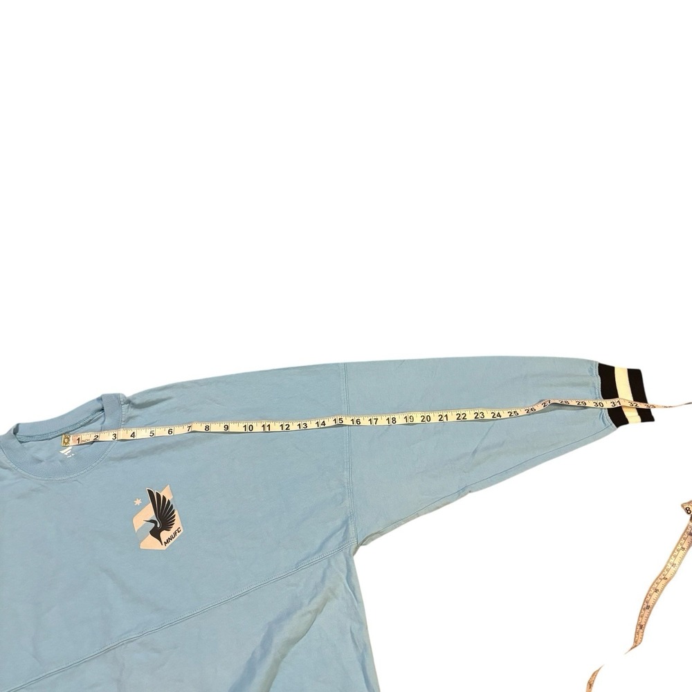 Minnesota United FC‎ Fanatics Cuffed Spirit Jersey Light Blue Women's Medium - Picture 8 of 8